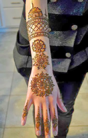 Beautiful Latest Simple Arabic Pakistani Indian Bridal Girl Mehndi  Designs.: New Arabic Bridal Mehndi Designs For Hands Photos