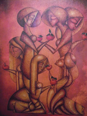 Sin, Pecado Acrylic on canvas 40''x30''