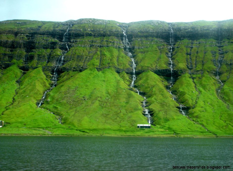 Faroe Islands Waterfall Faroe Islands Waterfall