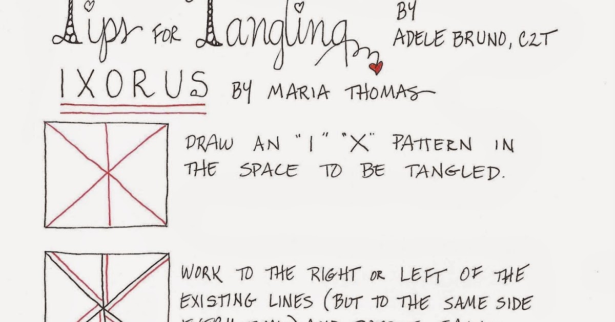 Tickled To Tangle Tips for Tangling IXORUS