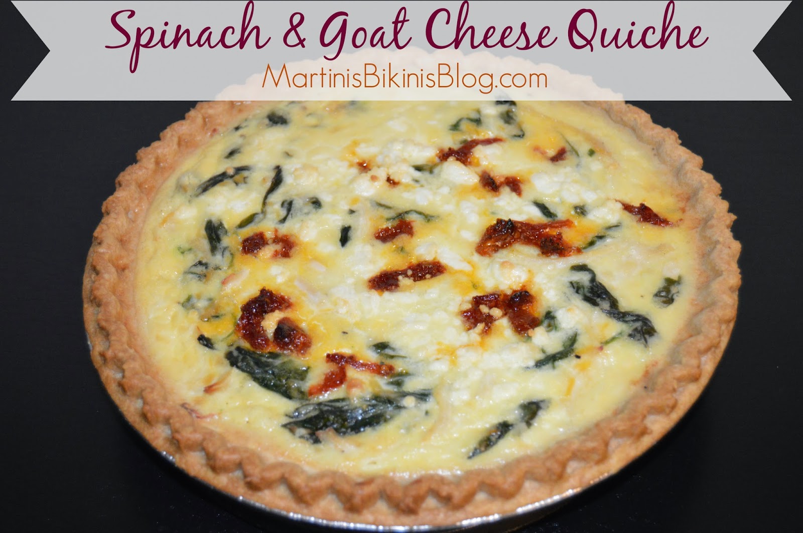 Spinach & Goat Cheese Quiche Martinis Bikinis