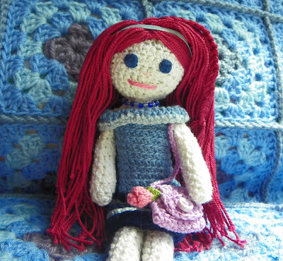 Life in colour: Red haired amigurumi girl Lola