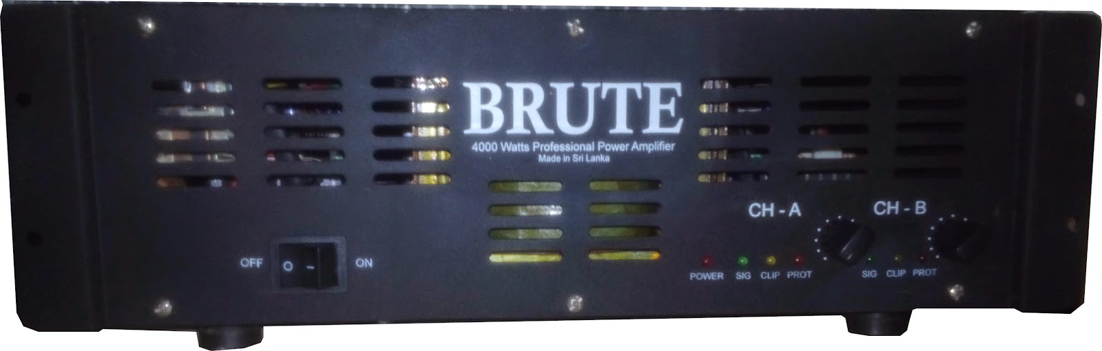  BRUTE Professional Power Amplifiers RMS 4000 Watts 2 Channel