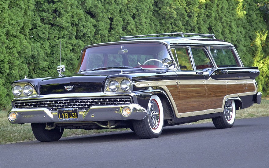 1959 Ford Fairlane 500 Country Squire 4-Door Station Wagon.