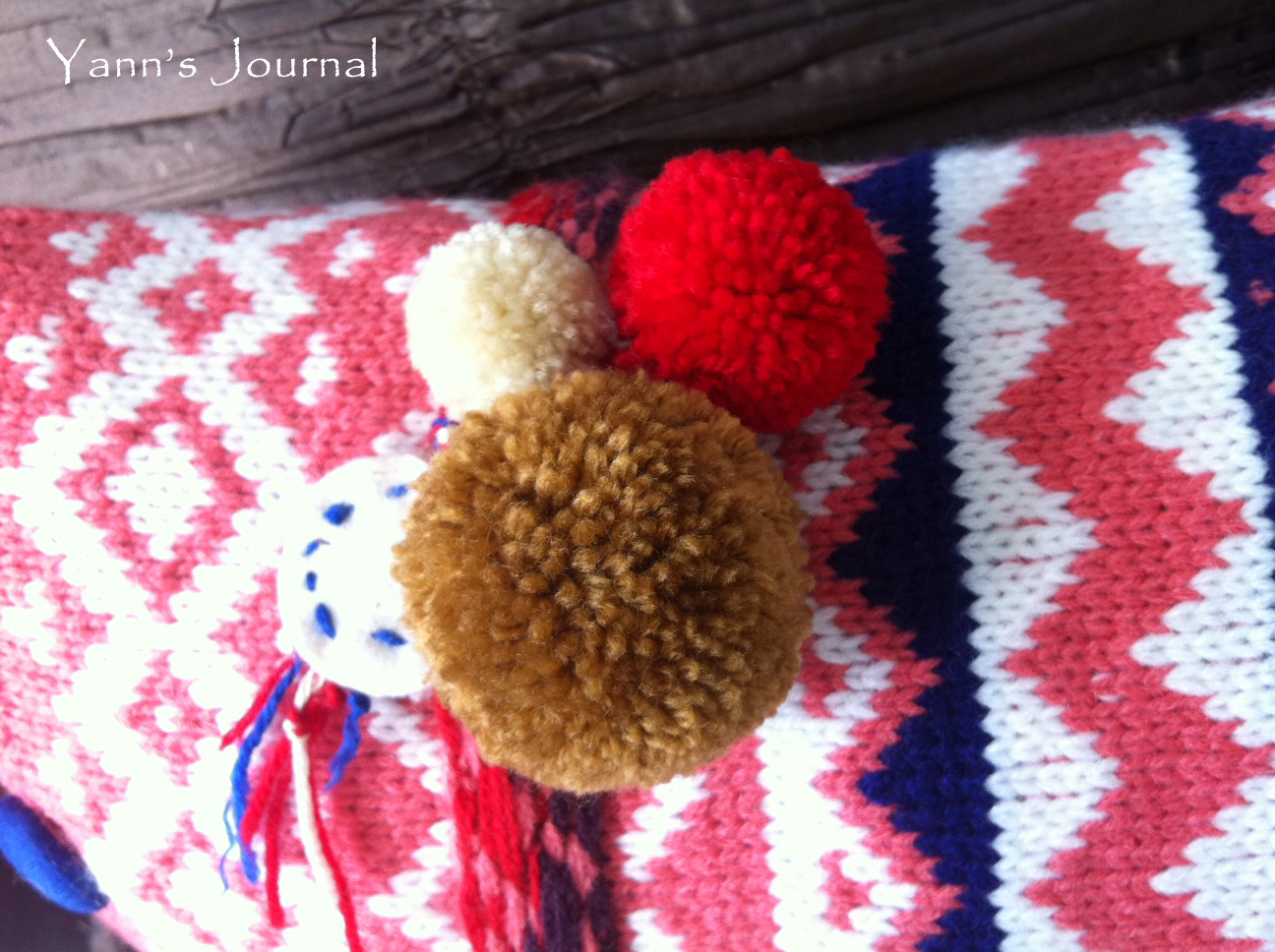 Yann's Journal Knitted Neck Warmer Refashion Into Cushion Cover