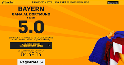 betfair Bayern Munich gana Dortmund super cuota 5 Bundesliga 4 octubre betfair Bayern Munich gana Dortmund super cuota 5 Bundesliga 4 octubre