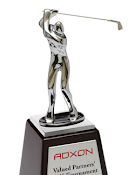 CENTRUM LINK - "SILVER GOLFER ON WOOD BASE" - P36-2