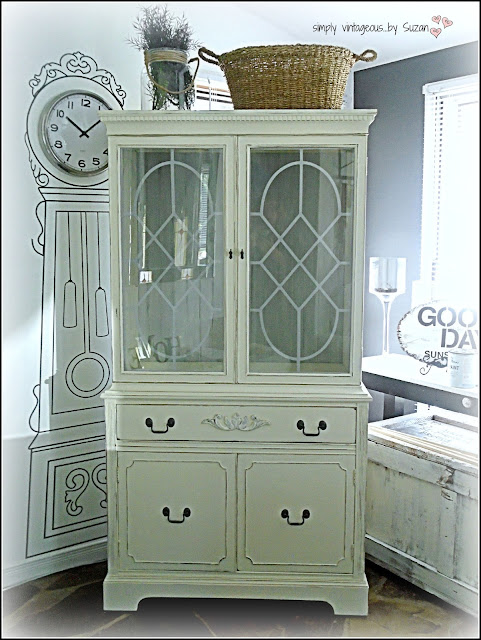 ASCP - painted & distressed hutch