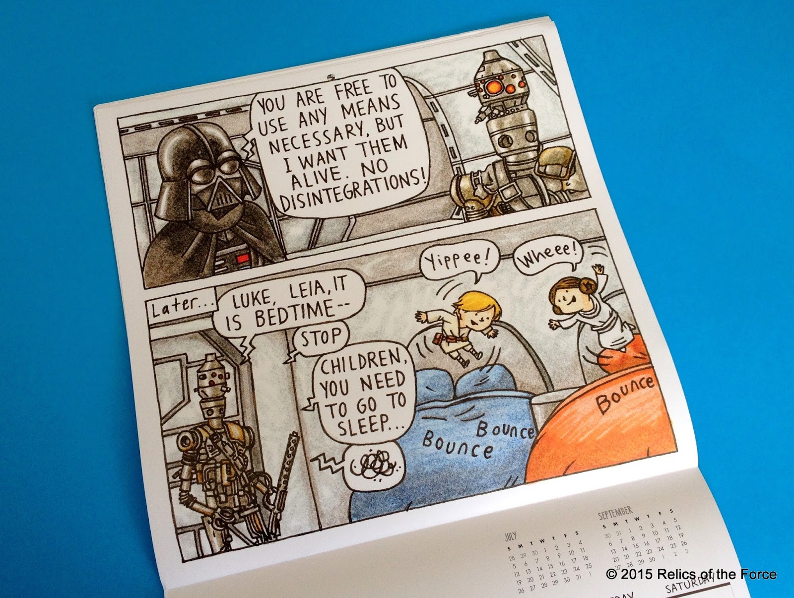 Relics of the Force Vader's Little Princess 2015 Wall Calendar