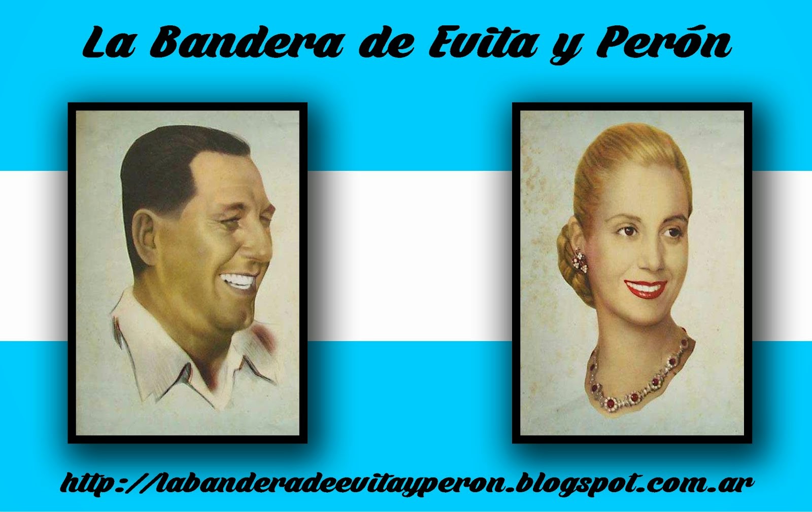 La bandera de Evita y Perón