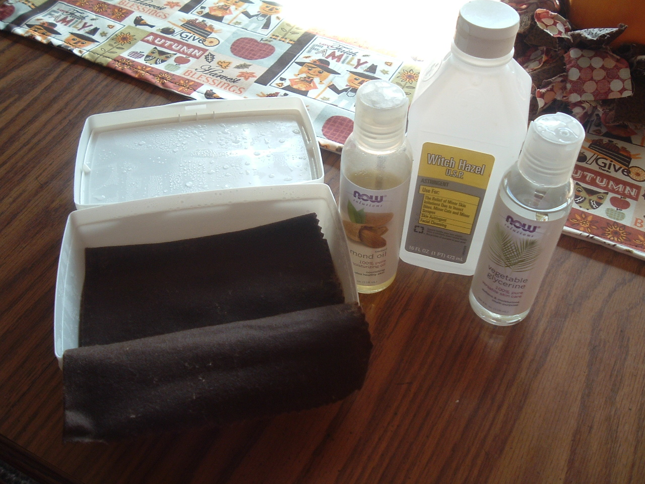 Homespun Inspirations Homemade All Natural Facial Wipes