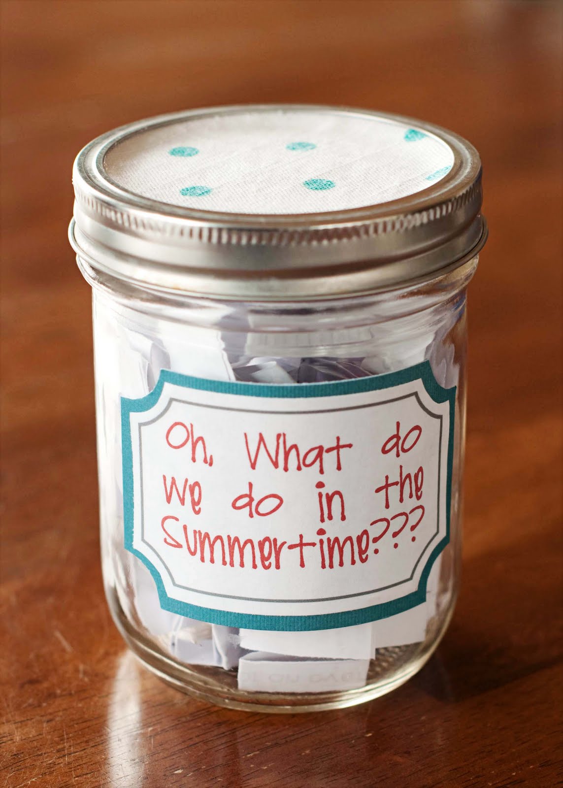 Summer Activity Jar