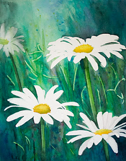 Wild Daisies - Watercolor Painting - Step by step Krista Hasson