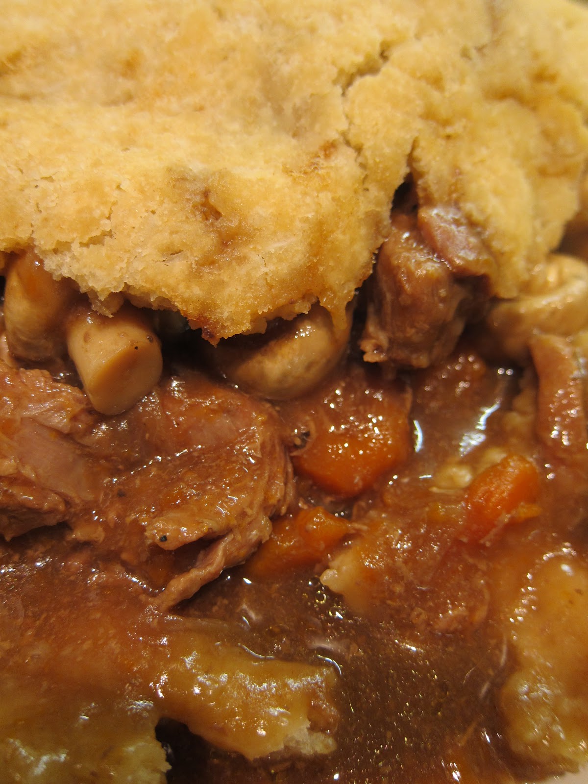 A little bit of heaven on a plate... Beef and vegetable suet pudding