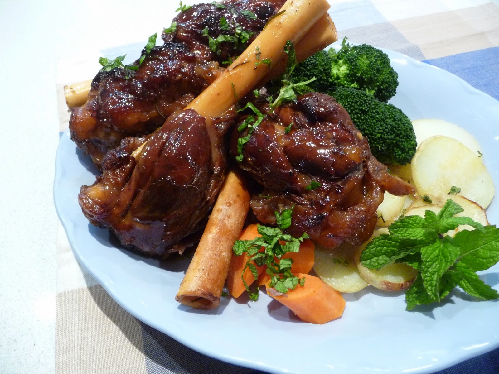 Feed your Inner Cook Orange Maple glazed Lamb Shanks
