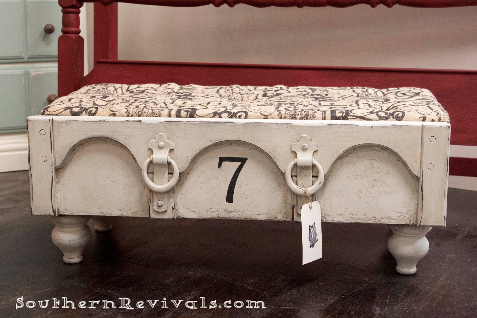 From a Chest of Drawers to a Drawer Ottoman A Drawer Revival Southern