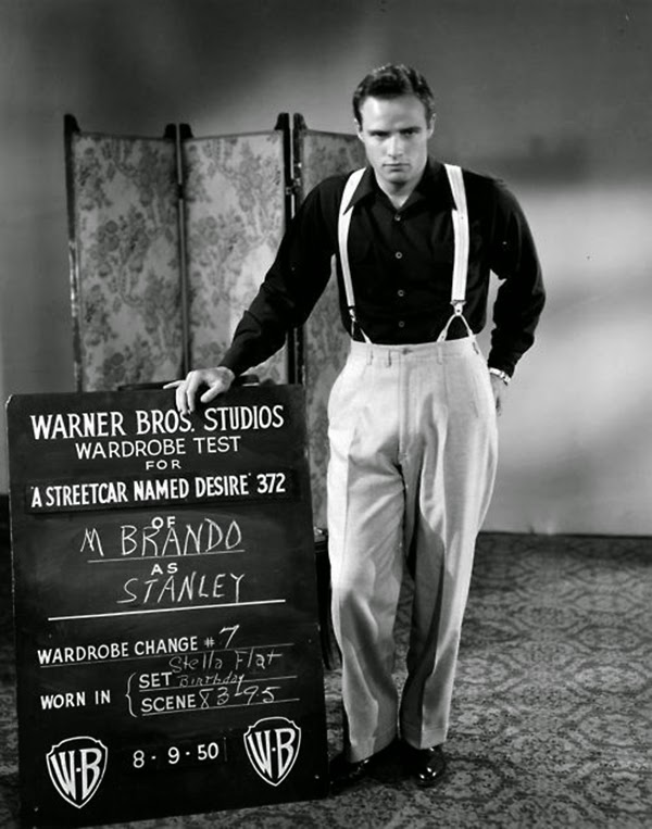 Marlon Brando costume test for A Streetcar Named Desire