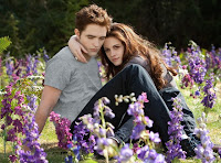 Kristen Stewart and Robert Pattinson in The Twilight Saga