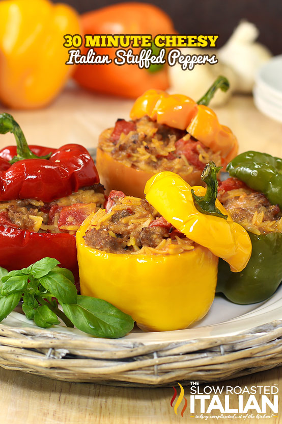 Cheesy Italian Stuffed Peppers in Just 30 Minutes