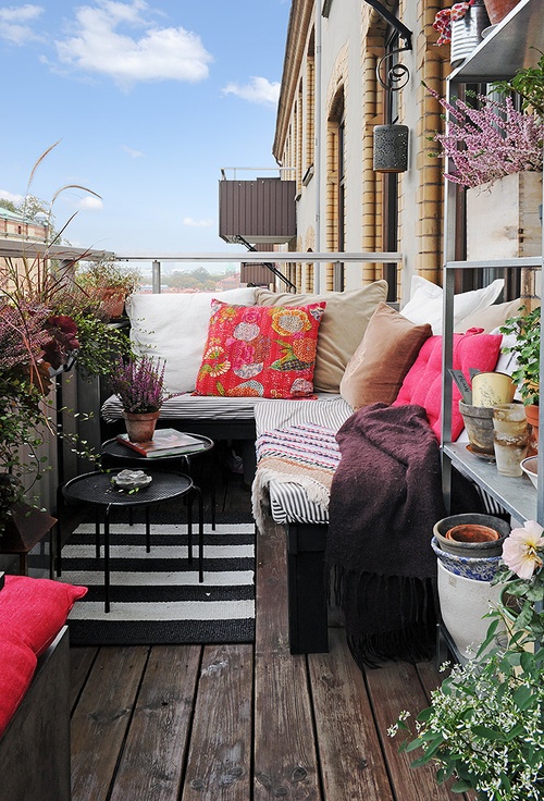 DEKORASYON BİLGİLERİ Küçük balkon dekorasyonu