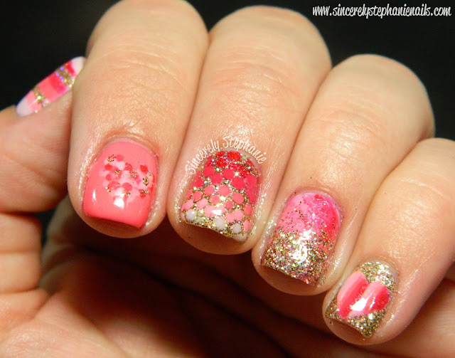 valentines day nail art