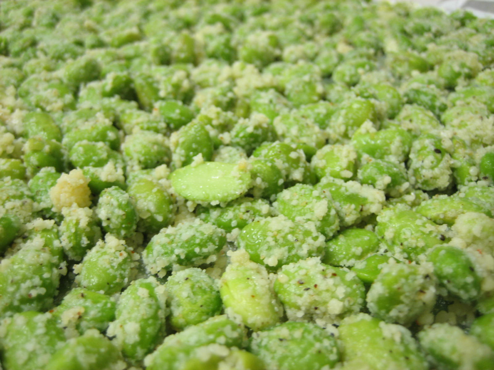 heartthejourney recipe // crispy garlic parmesan edamame