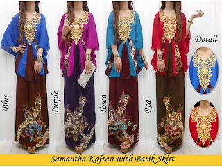 FD6826 Samamtha Kaftan W ith Batik Skirt