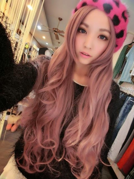 aesthetics hair colors asian