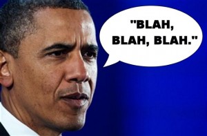 President blah blah Obama