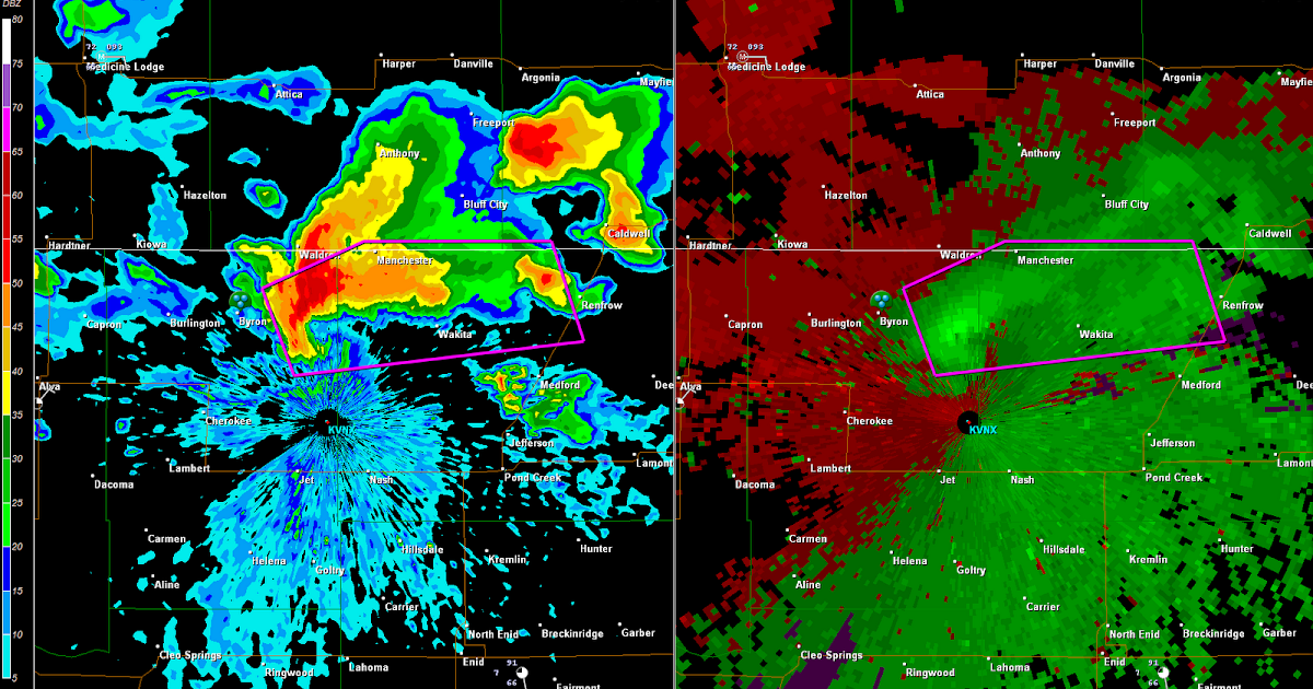 The Original Weather Blog Strong Rotation West of Wakita in far