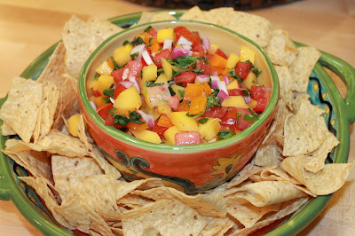 Watermelon Salsa on Gourmet Girls originally from Our Best Bites