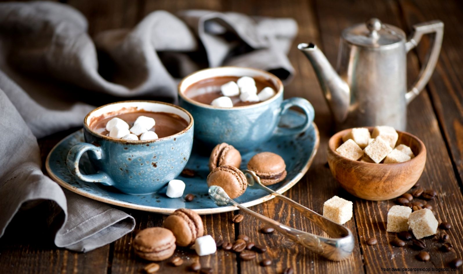 Hot Chocolate Mugs Coffee Beans Marshmallows HD Wallpaper Hot Chocolate Mugs Coffee Beans Marshmallows HD Wallpaper