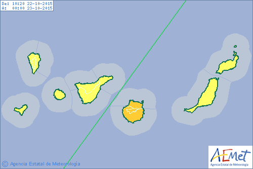 elevan a naranja el aviso por lluvias en Gran Canaria elevan a naranja el aviso por lluvias en Gran Canaria