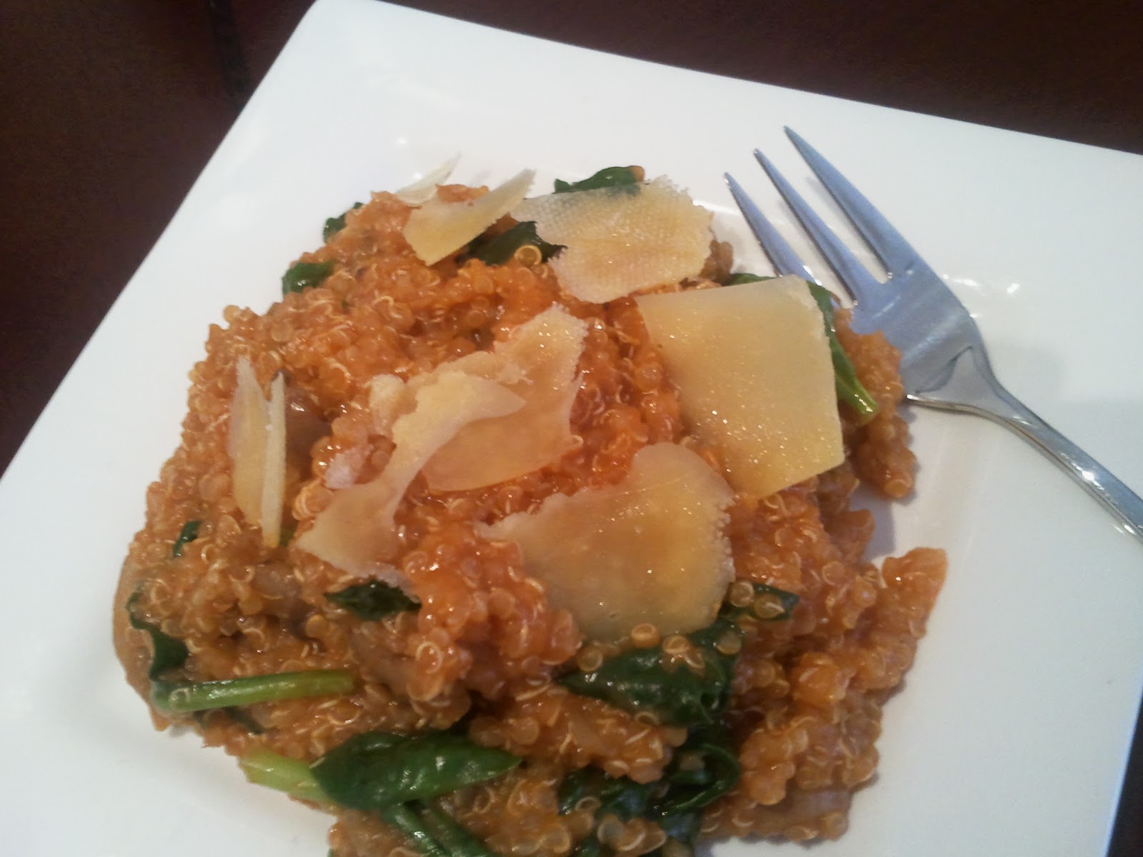 T h e r m o m a z i n g Mushroom and Baby Spinach Quinoa Risotto