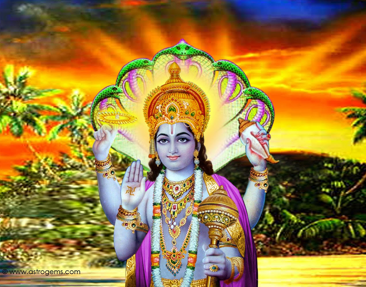 Know about LORD VISHNU | Divine Thought :: Temples, Mantras, Slokas