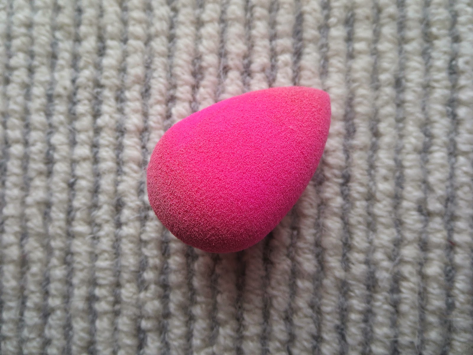 a picture of a dry and dirty Beauty Blender