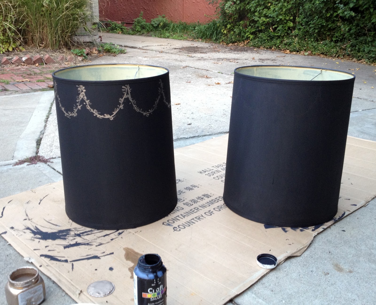 Parlour Painting Vintage Lamp Shades DIY