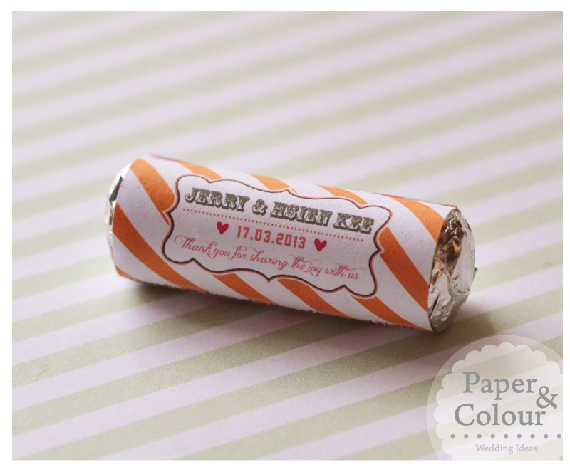 Paper & Colour: Sweetest Wedding Door Gift Ever