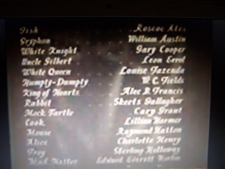 Alice in Wonderland 1933 Cast Credits #1
