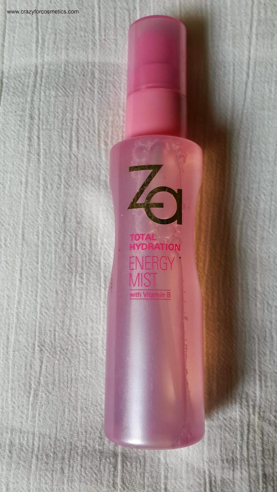 ZA Hydrating Face Energy Mist Review Crazy for Cosmetics A Singapore