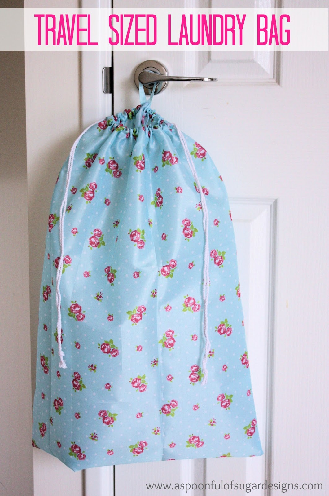 How To Sew A Drawstring Laundry Bag – Beginner Sewing Projects