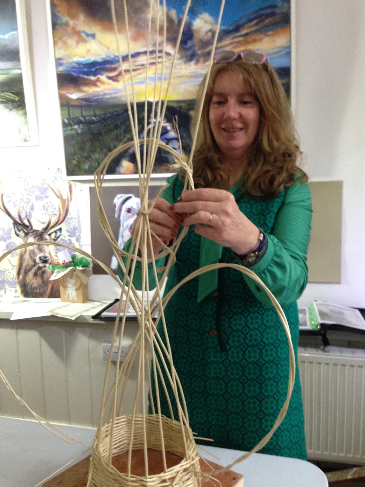 ONE I MADE EARLIER TODAY Willow Weaving Angel