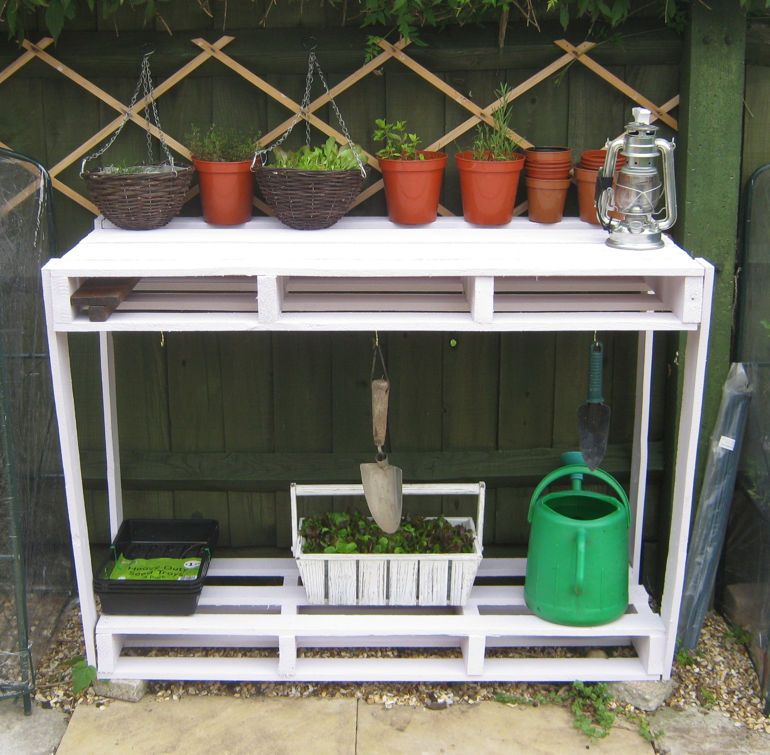 Mishaps In The Making Wooden Pallet Potting Bench
