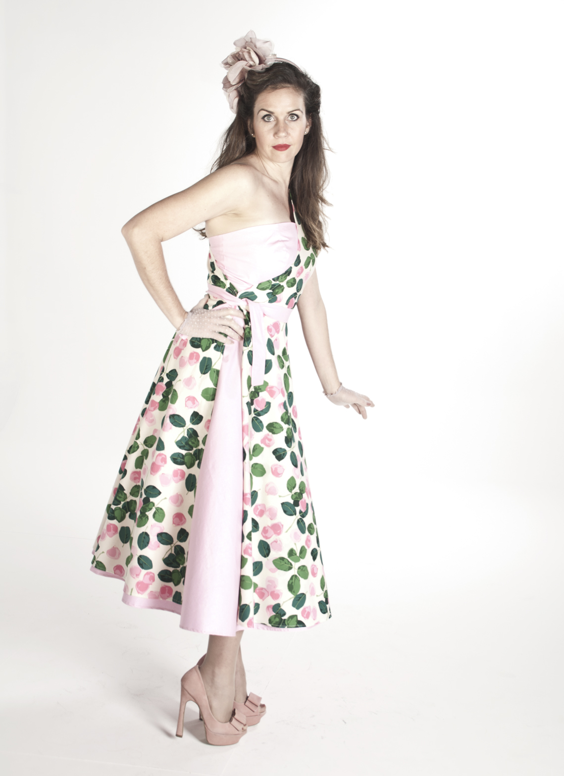 Maisy Brown Repro Retro The Half and Half Dress