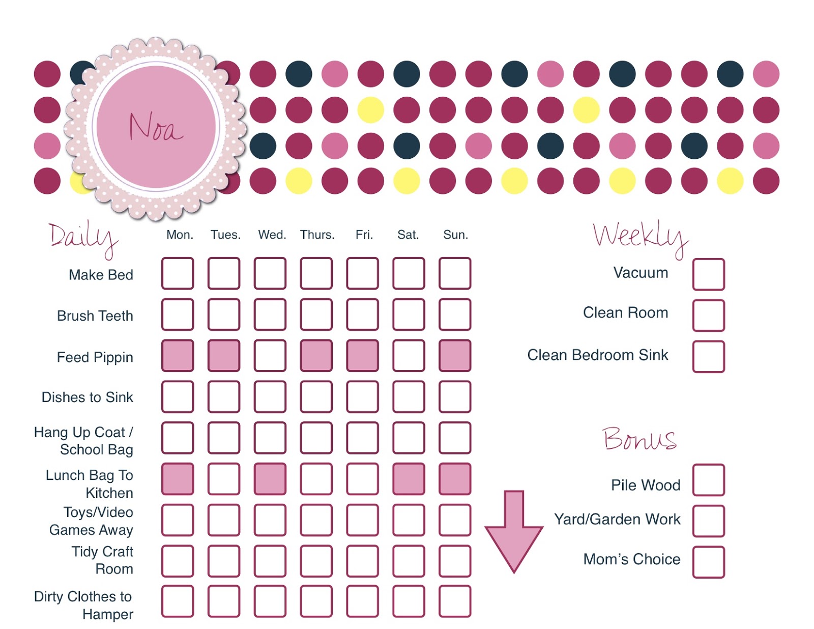 make it monday chore chart glory alanna rusnak make your own sticker chart