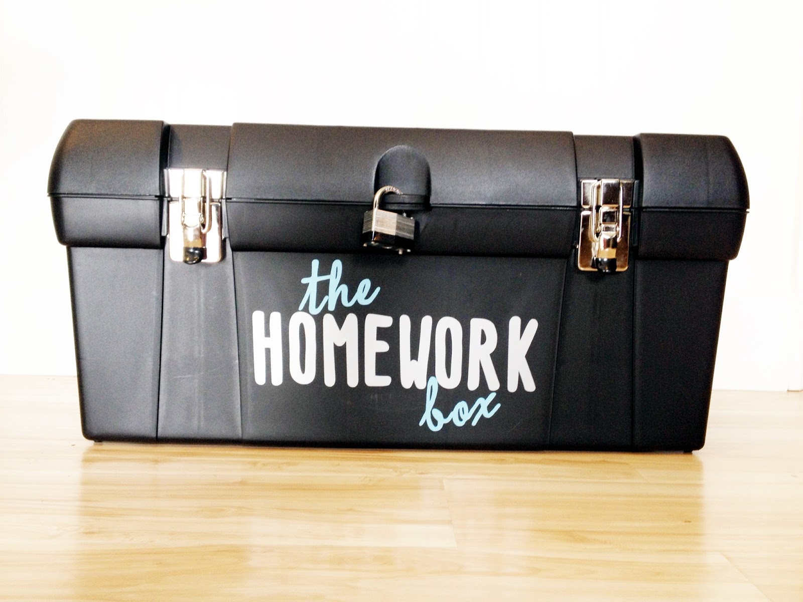 The Homework Box organizing school supplies Housewives of Riverton