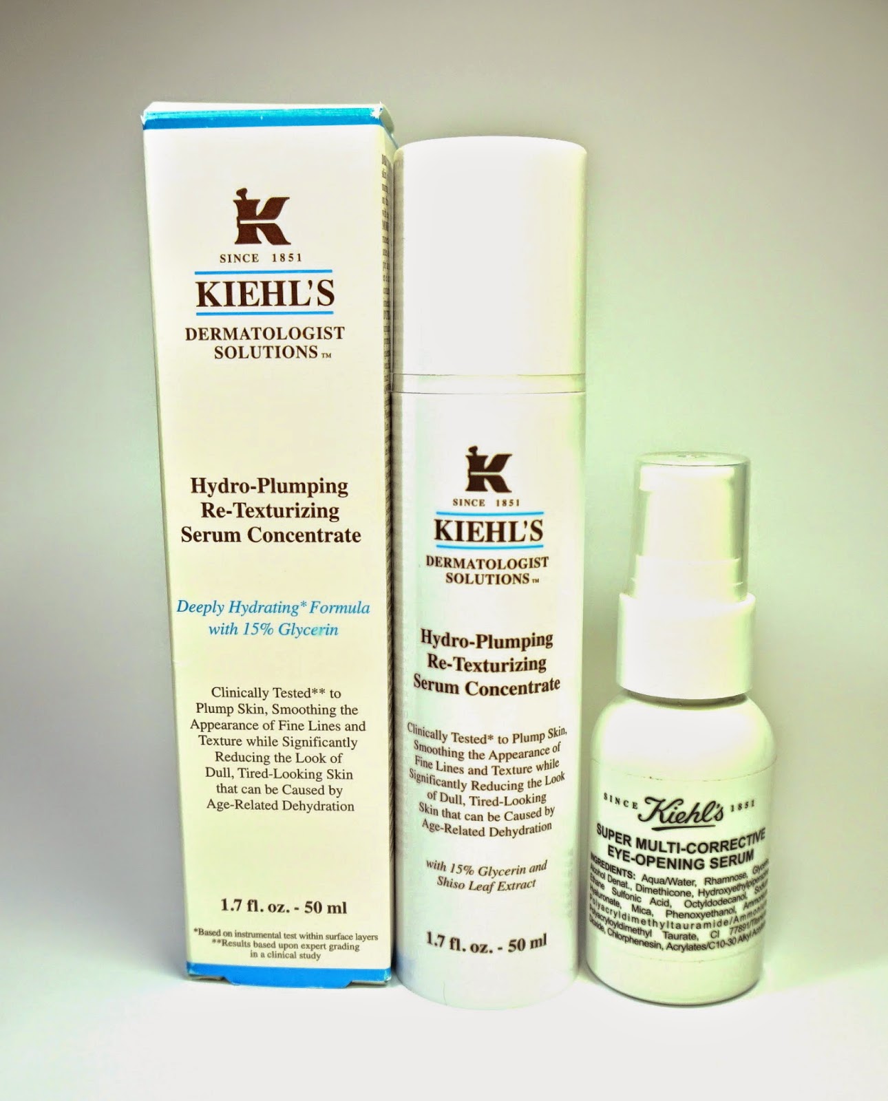 Age Later with Kiehl's HydroPlumping ReTexturizing Serum Concentrate