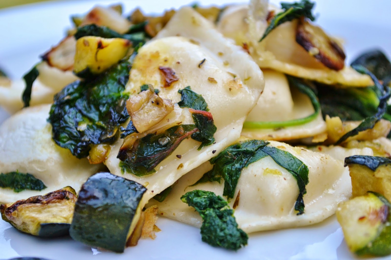 Sweet Morris Ravioli with Roasted Vegetables