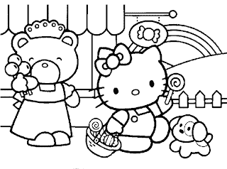 hello kitty coloring pages, free coloring pages