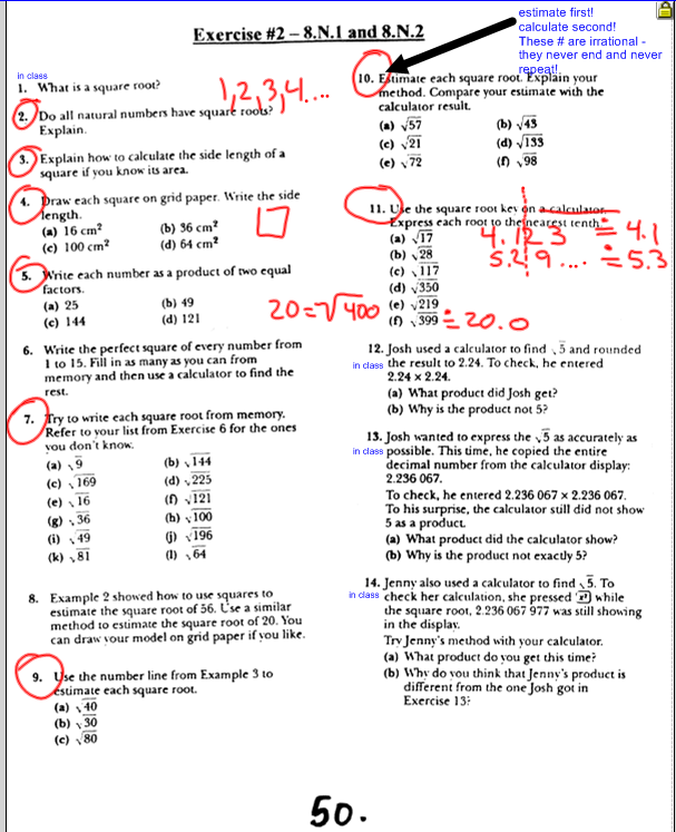 Printables Square Root Worksheets 8th Grade square root worksheets 8th grade davezan davezan